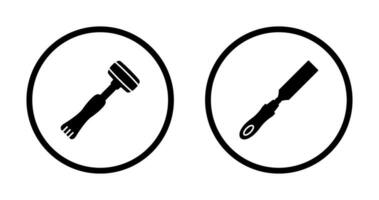 Sledgehmmer and Chisel Icon vector