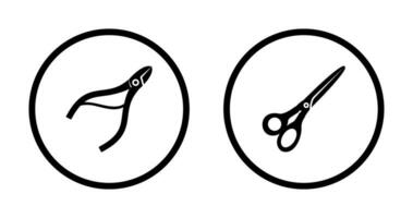 Nippers and Scissors Icon vector