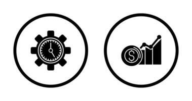 Time Management and Revenue Icon vector
