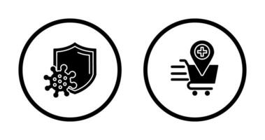 Virus Protection and Online Health Icon vector