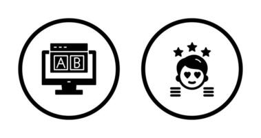 AB Testing and Ux Review Icon vector