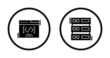 Web Coding ND Server Icon vector
