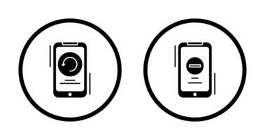 Restart and Remove Icon vector