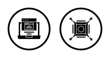 Pop Up and Maximize Icon vector