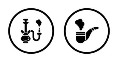 Hookah and Smoke Pipe Icon vector