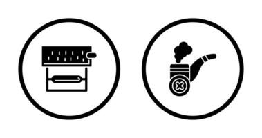 Rolling Tobacco and No Cigar Icon vector