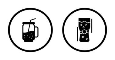 Cocktail and Pint Of Beer Icon vector