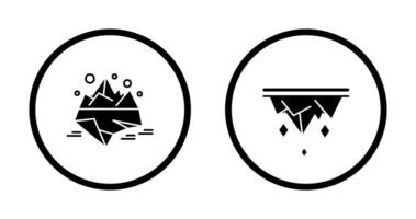 Iceberg and Icicle Icon vector