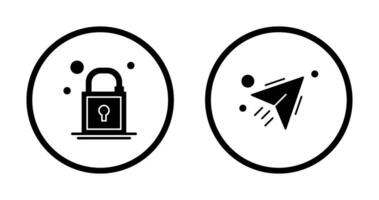 Lock and Send Icon vector