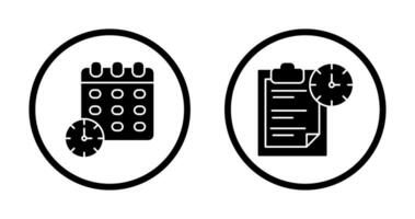 Deadline and Task Management Icon vector