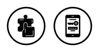 Quick Selection and One Time Password Icon vector