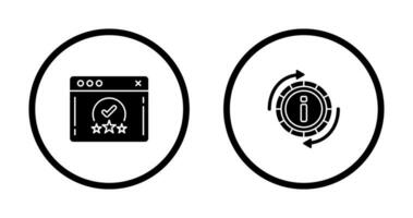 rating and refresh  Icon vector
