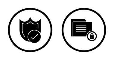 Protection and Data Security Icon vector
