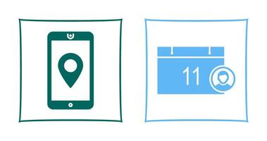 gps service and event management Icon vector