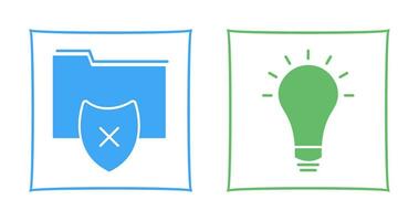 vulnerable folders and innovatives idea Icon vector