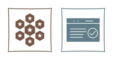 reputaion management and qc passed  Icon vector