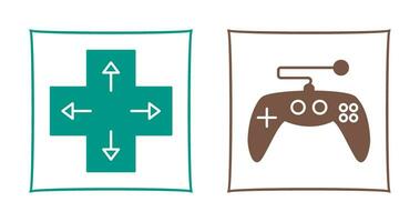 Direction Key and Gaming Control Icon vector