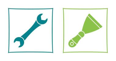 Spanner and Spatula Icon vector