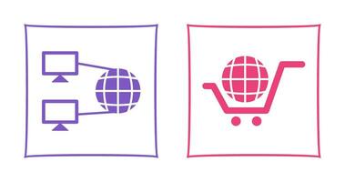 Internet Connectivity and Global Icon vector