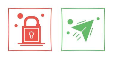 Lock and Send Icon vector