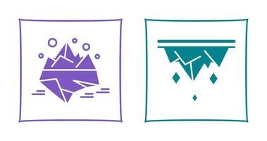 Iceberg and Icicle Icon vector