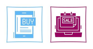 Buy Now and Best Sale Icon vector