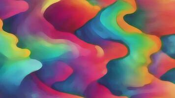 Abstract liquid wavy watercolor background, Generative AI video