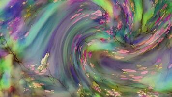 Abstract liquid wavy watercolor background, Generative AI video