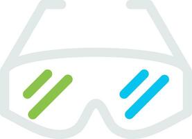 Lab Glasses Creative Icon Design vector