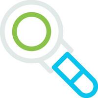 Magnifying Glass Creative Icon Design vector