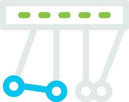 Newton Cradle Creative Icon Design vector