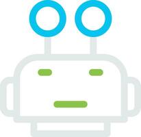 Robot Face Creative Icon Design vector