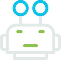 Robot Face Creative Icon Design vector