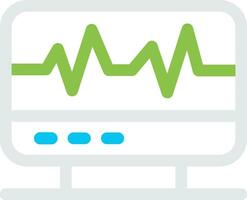 Electrocardiogram Creative Icon Design vector