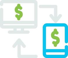 Online Transfer Creative Icon Design vector