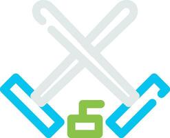 Curling Creative Icon Design vector