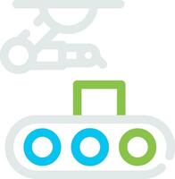 Conveyor Belt Creative Icon Design vector