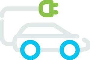 Electric Car Creative Icon Design vector