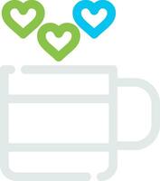 Love Tea Creative Icon Design vector