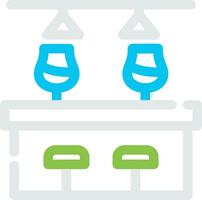 Bar Counter Creative Icon Design vector