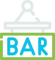 Bar Sign Board Creative Icon Design vector