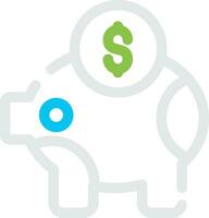 Piggy Bank Creative Icon Design vector