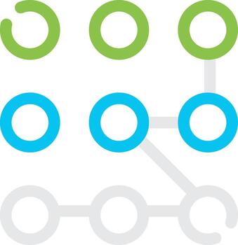 Pattern Lock Creative Icon Design vector