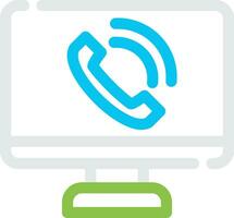 Phone Call Creative Icon Design vector