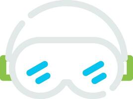 Ski Goggles Creative Icon Design vector