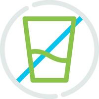 No Soft Drink Creative Icon Design vector