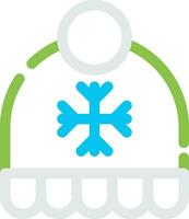 Winter Hat Creative Icon Design vector