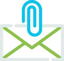 Attach File Email Creative Icon Design vector