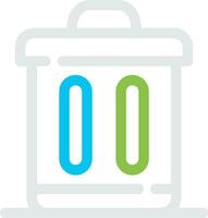 Trash Bin Creative Icon Design vector