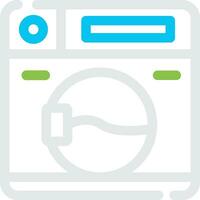 Washing Machine Creative Icon Design vector